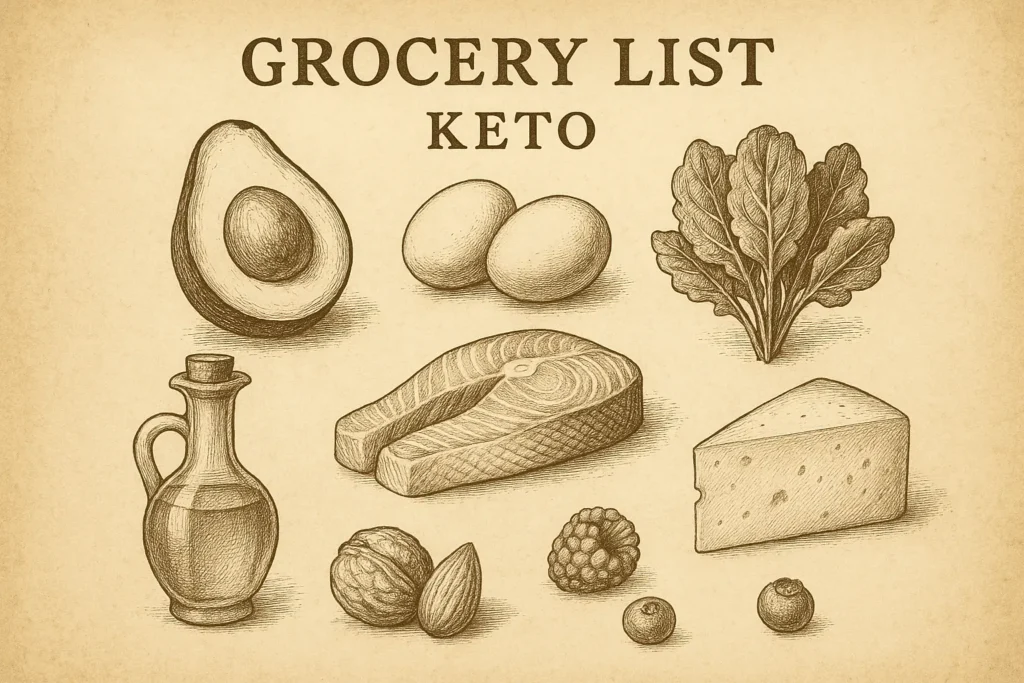 Vintage herbal tea illustration with lavender, chamomile, lemon balm, and mint.