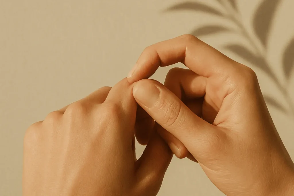 slow skin return showing reduced collagen elasticity