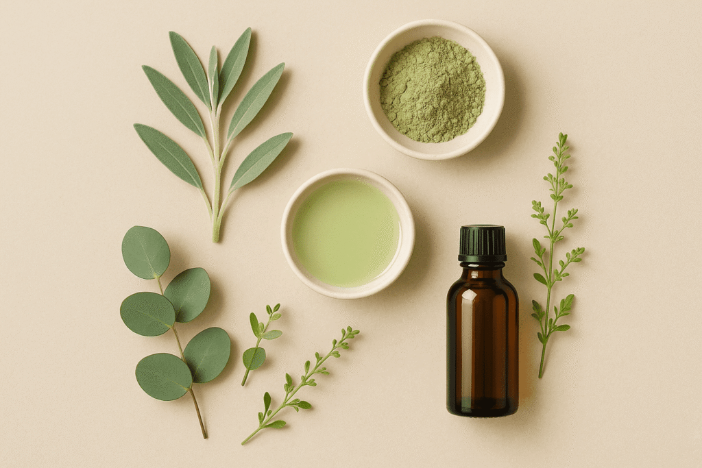 Natural wellness elements symbolizing clarity, balanced energy, and gentle mental support.