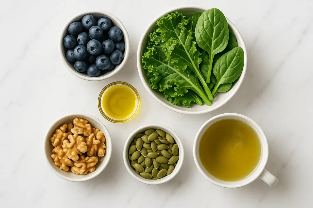 2025 anti-inflammatory foods minimal top-down wellness image