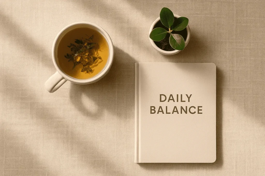 2025 natural prostate support minimal flat-lay wellness hero image