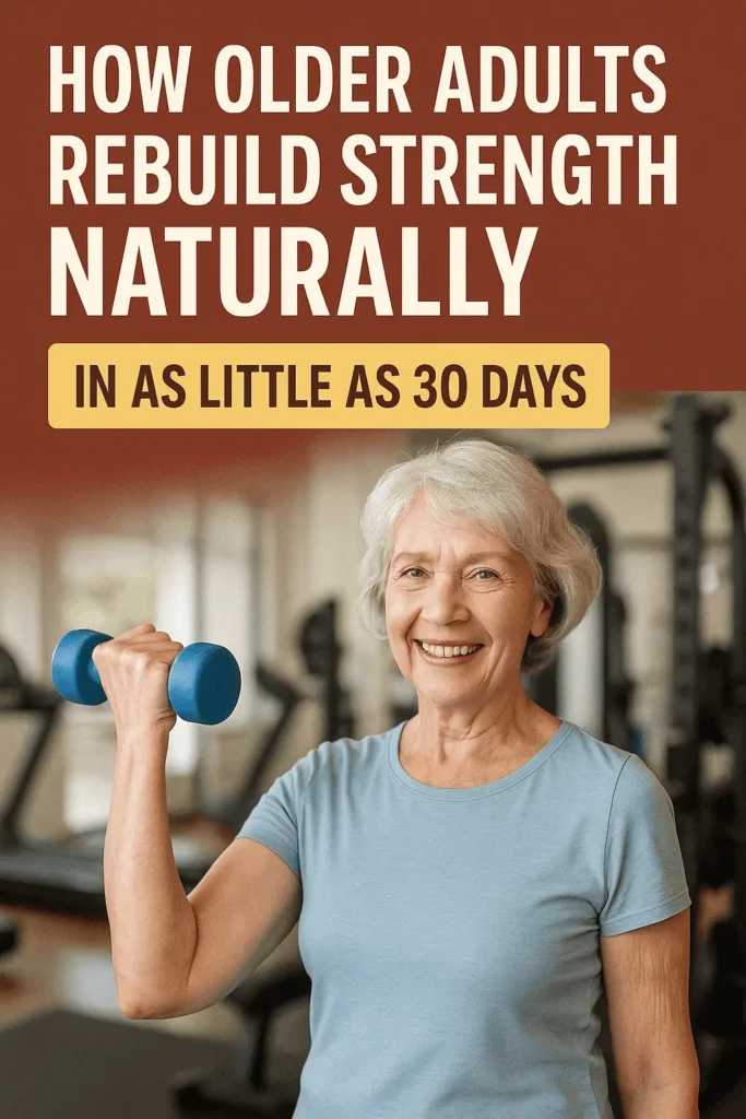 How Older Adults Rebuild Strength Naturally (In as Little as 30 Days)