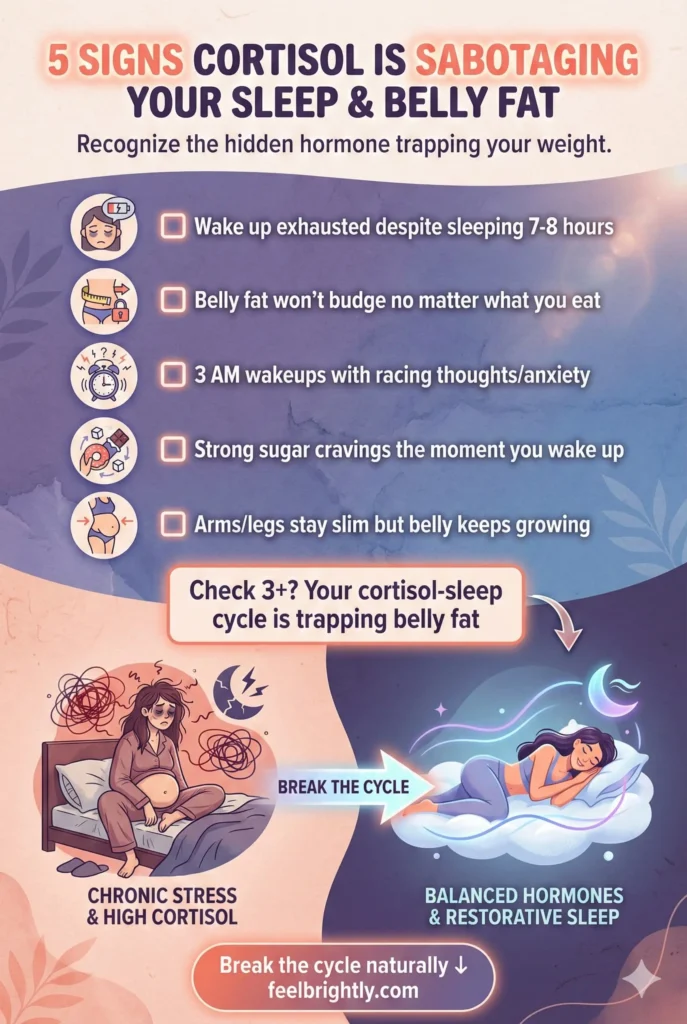 Why You Wake Up Exhausted with Belly Fat (It’s Your Cortisol-Sleep Cycle)