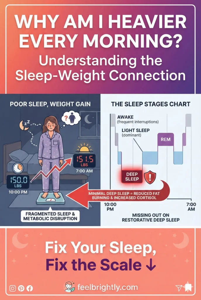 why you gain weight overnight from poor sleep quality and lack of deep sleep