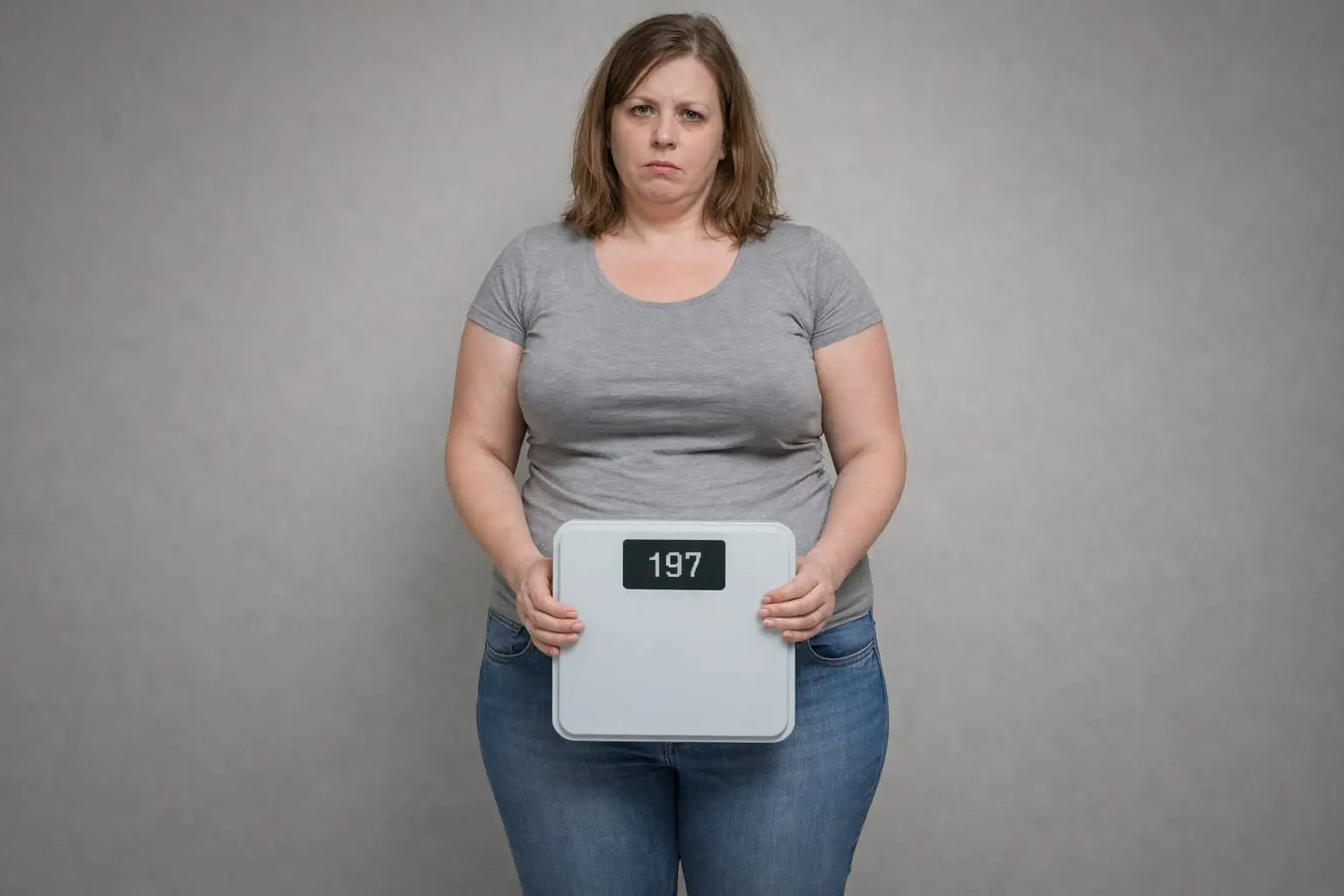 Before Amyl Guard: Day 0, 197 lbs, struggling with stubborn belly fat and low energy