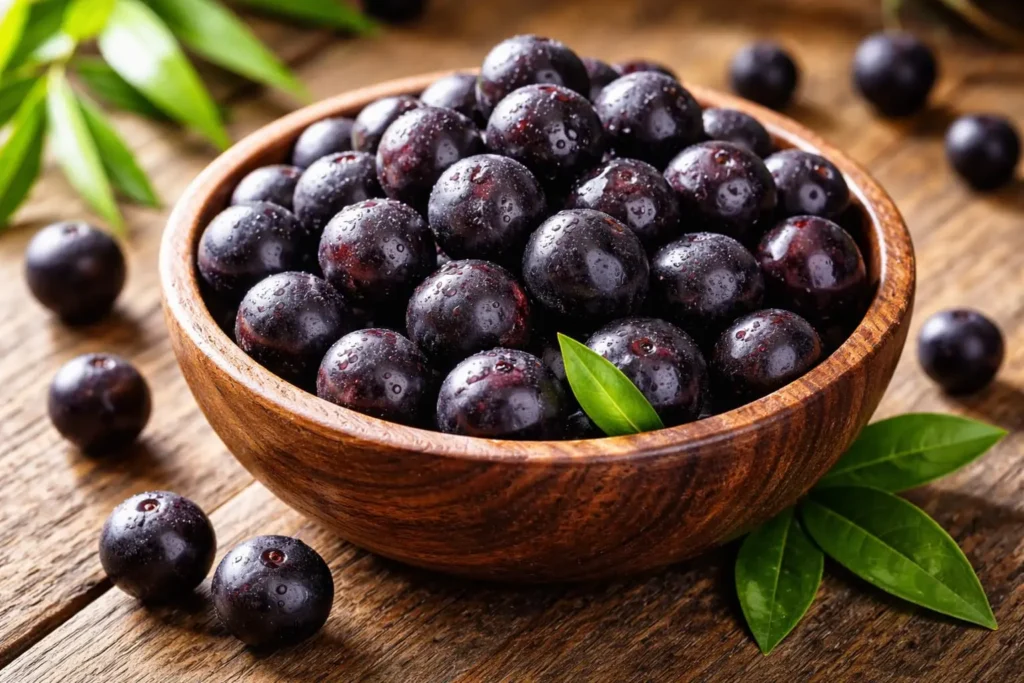 Fresh acai berries - Powerful antioxidant ingredient in Eternum Detox formula