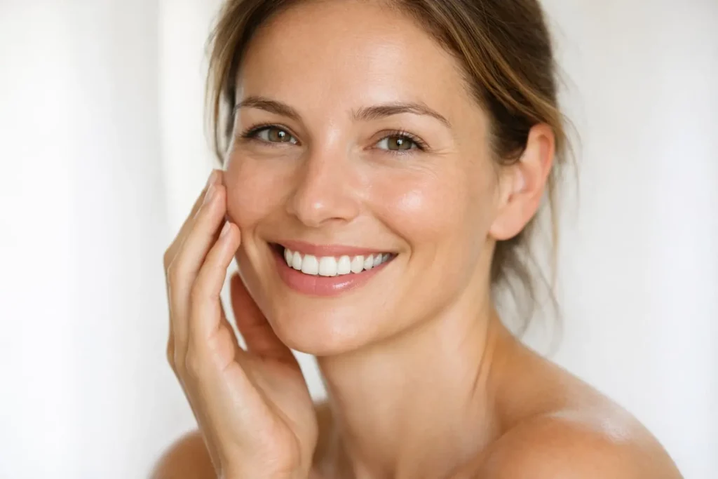 Clear glowing skin results after 60 days of Eternum Detox body cleanse