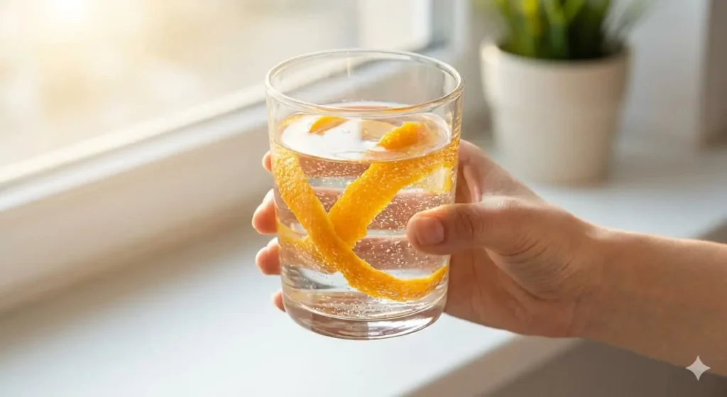 Orange peel morning drink claimed to support metabolism and fat burning naturally